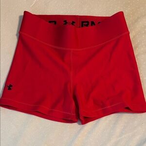 Under Armour Women's Bold Red Athletic Shorts